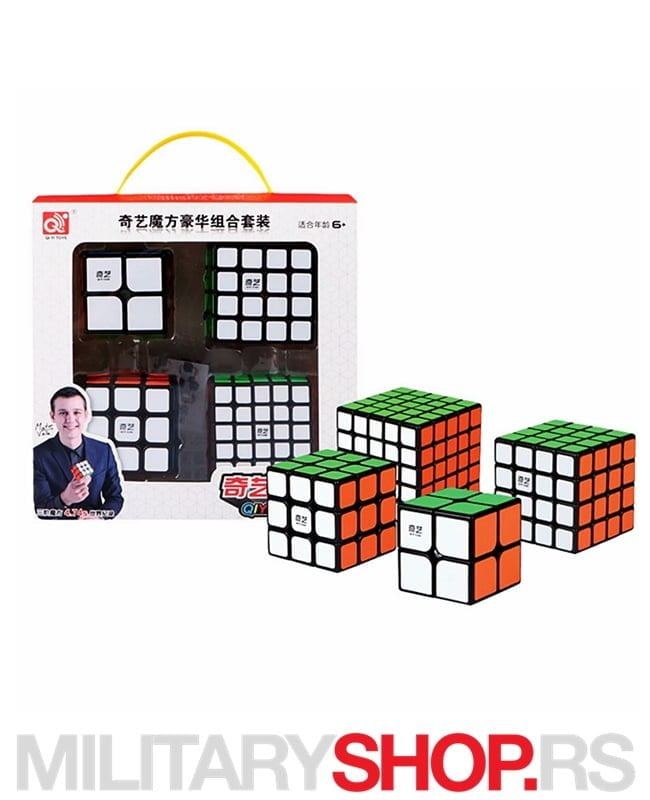 RUBIKOVA KOCKA SET QIYI 4 KOCKE