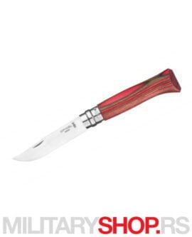 Opinel 8 sa laminiranom crvenom drškom