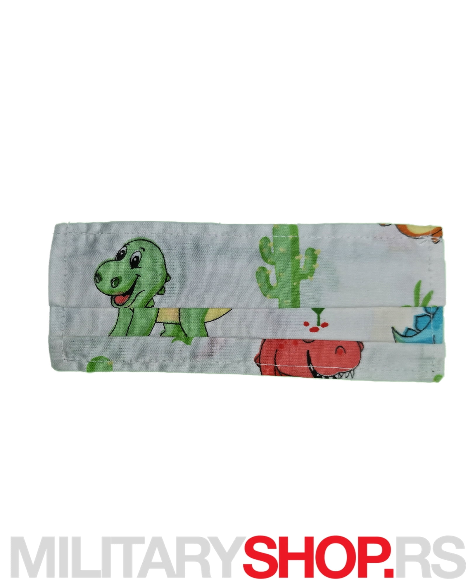 PAMUČNA DEČIJA DVOSLOJNA MASKA DINO