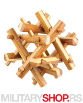 Drvena kocka za mozganje Tri-Frame