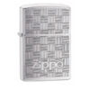 Gravirani Zippo upaljač Brushed Chrome 49205