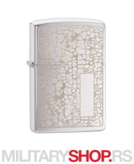 Sivi Zippo upaljač sa laserskom gravurom 49208