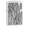 White Matte Zippo upaljača sa štampom 49214