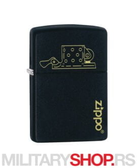 Black Matte upaljač sa laserskom gravurom Zippo 49218