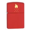 Crveni mat Zippo upaljač 49231