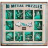Zeleni set od 10 metalnih mozgalica