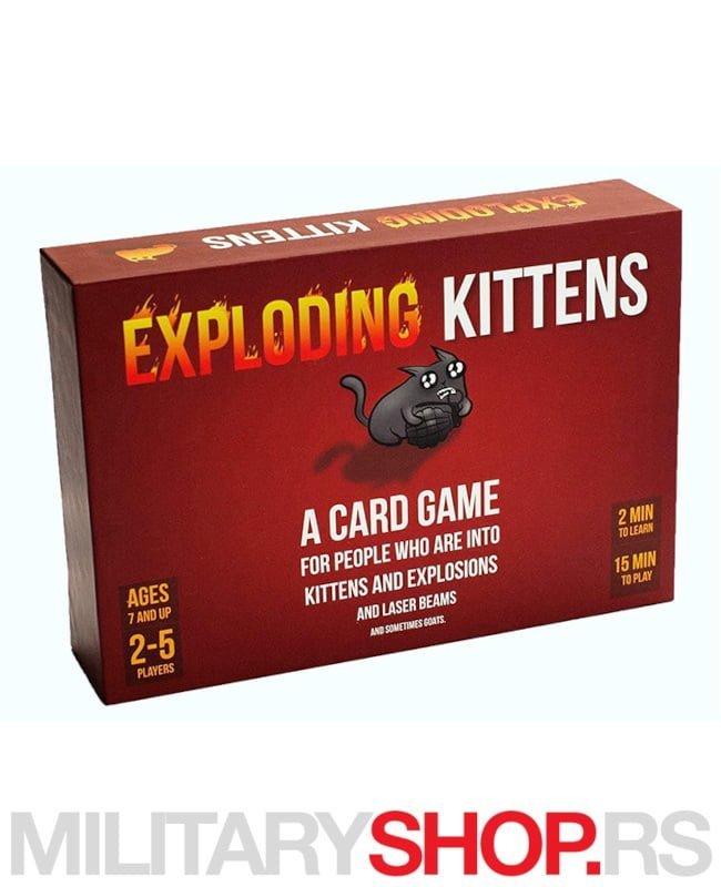 Društvena igra Eksplodirajući mačići Exploding Kittens