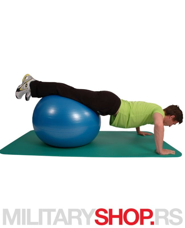 Fitnes lopta plava 75cm MSD AB