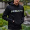 Crni duks sa kengur džepom Predator