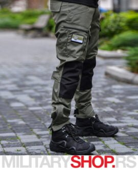 Taktičke pantalone crno-zelene boje Predator