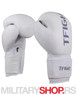 Bokserske rukavice bele TFight Protekt 10oz