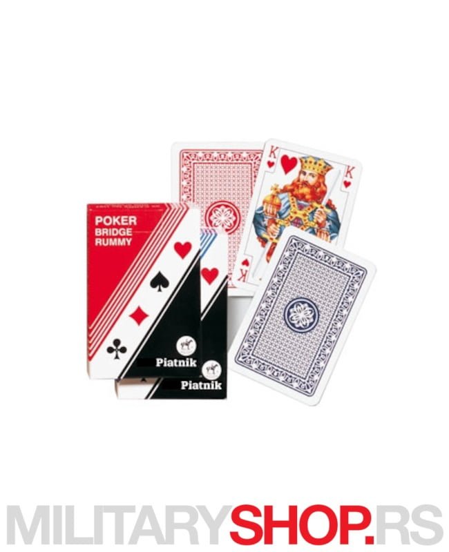 Piatnik Bridge Club Carte Da Gioco In Lino, Formato 89x58 Mm – Mazzo Doppio In Scatola Plastica