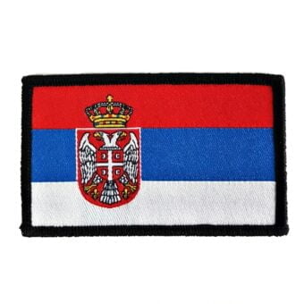 Amblem Zastava Srbije U Boji Digitalni Vez