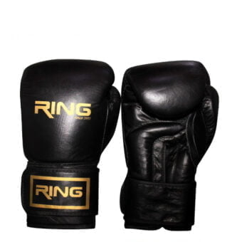 Kožne bokserske rukavice 10oz Ring Black