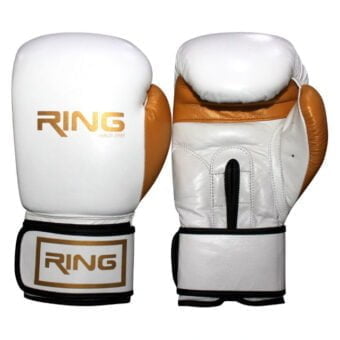 Bokserske rukavice 10oz Ring bela koža