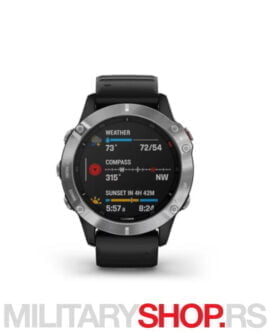 Sat Garmin Fenix 6 Silver Black Basic
