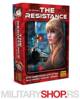 Društvena igra The Resistance predstavlja igru koja je idealna razonoda za veća društva i okupljanja jer je može igrati 5 do 10 igrača.