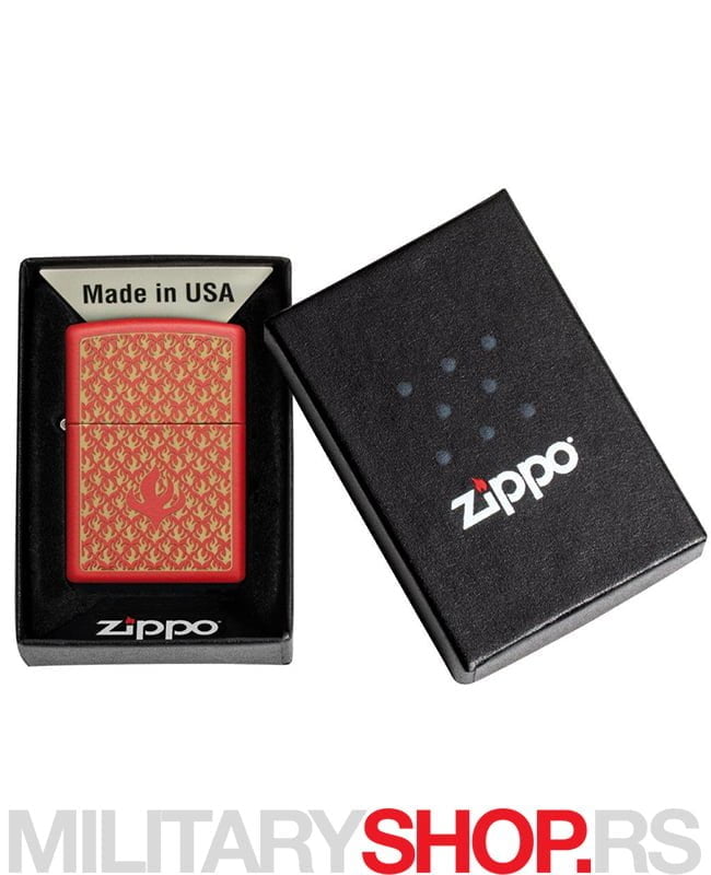 Zippo crveni Flame Design upaljač 49573
