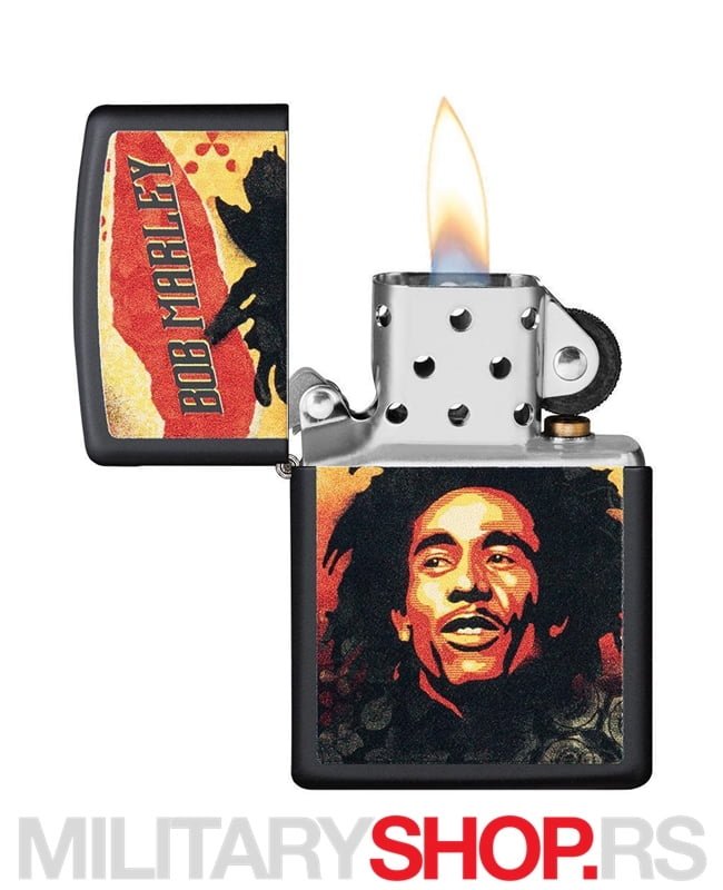 Balck Mate Zippo Upaljač Bob Marley