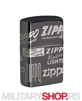 Zippo Upaljač Black Ice Logo 360