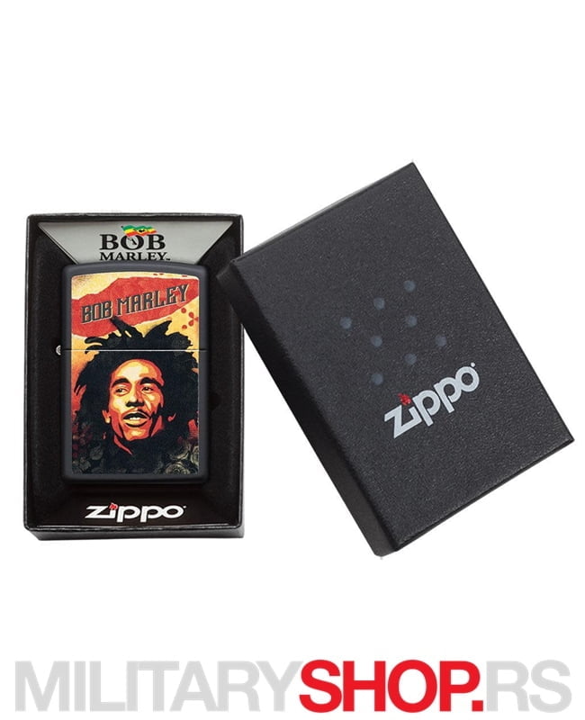 Balck Mate Zippo Upaljač Bob Marley