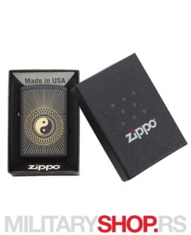Black Mate Zippo Upaljač Yin&Yang 2