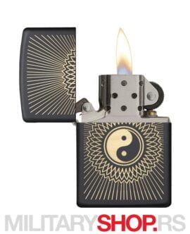 Black Mate Zippo Upaljač Yin&Yang 2