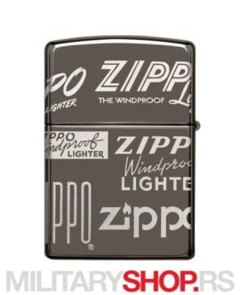 Zippo Upaljač Black Ice Logo 360