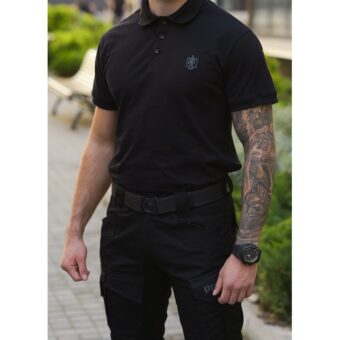 Crna 100% Pamučna Polo Majica Predator