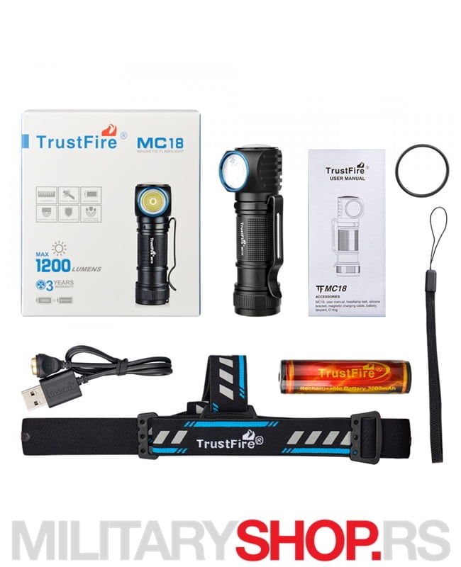 Lovačka Punjiva Čeona Lampa TrustFire MC18