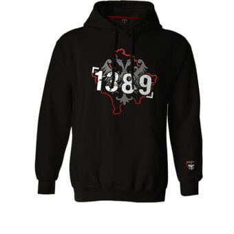 Duks 1389 KOSMET sa kapuljačom crne boje