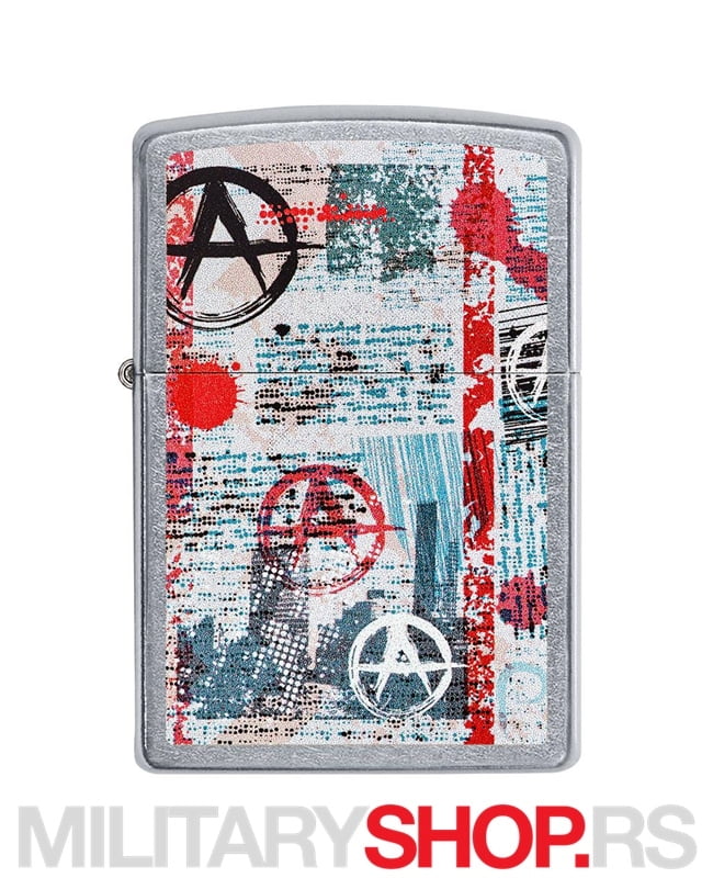 Zippo Upaljač Anarchy Design Street Art