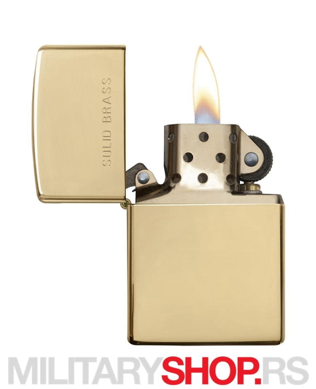 Zippo Solid Bras Visoko Polirani Mesinga