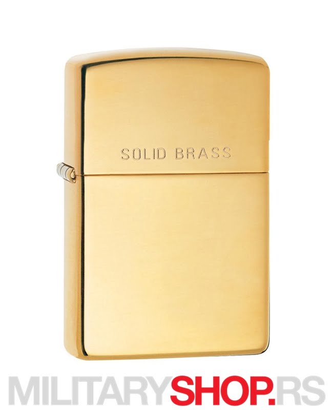 Zippo Solid Bras Visoko Polirani Mesinga