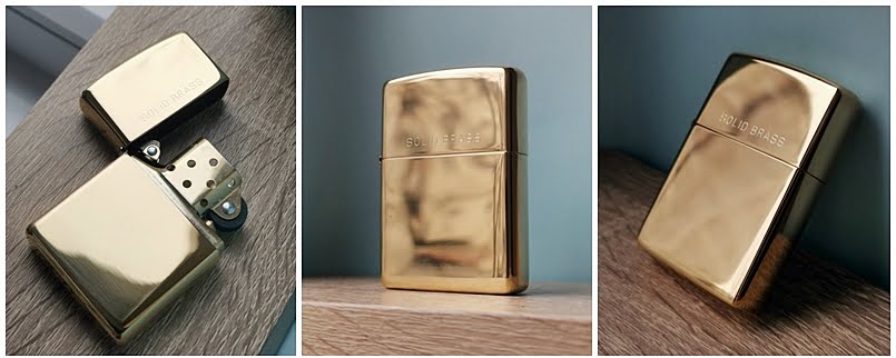 Zippo Solid Bras Visoko Polirani Mesinga