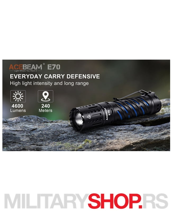 Acebeam Baterijska Lampa E70 Ultra Pocket - Slika 3
