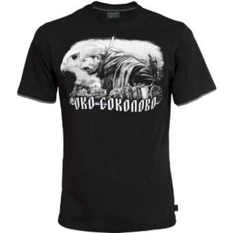 Oko Sokolovo Crna Pamučna Majica Vožd