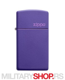 Zippo Slim Upaljač Purple Logo Design
