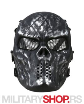 Zaštitna Maska KombatUK Skull Gunmetal Grey