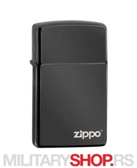 Zippo Ebony Logo Design Polish Black - Slika 3