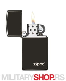 Alternative view of Zippo Ebony Logo Design Polish Black