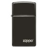 Zippo Ebony Logo Design Polish Black