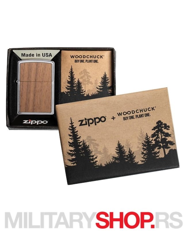 Zippo Upaljač Walnut WoodChuck Eco Plant - Slika 4