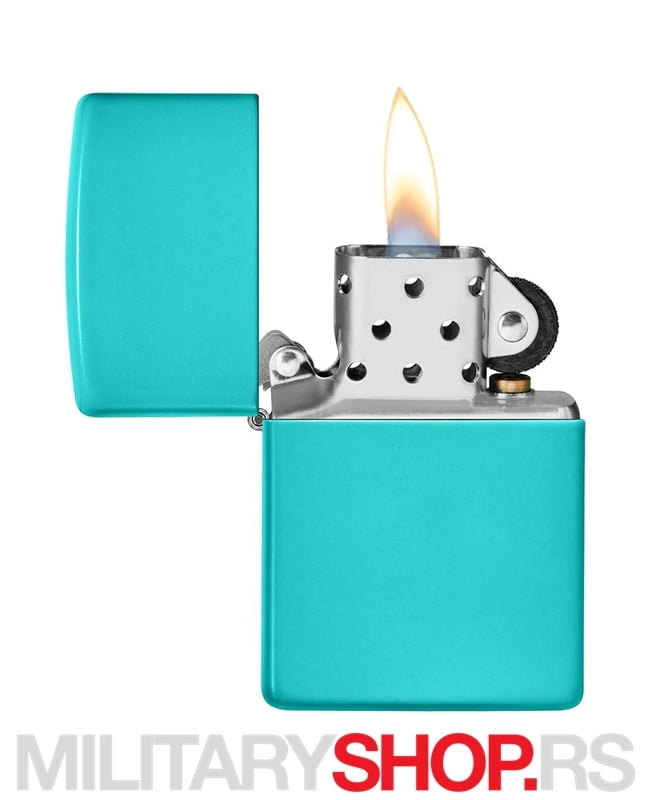 Zippo Upaljač Flat Turquoise Matte Clasic - Slika 3