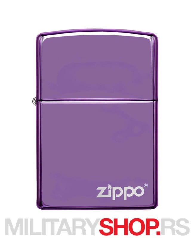 Zippo Upaljač High Polish Purple Logo - Slika 3
