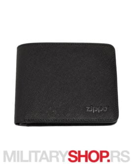 Zippo Kožni Crni Novčanik Saffiano Ziper