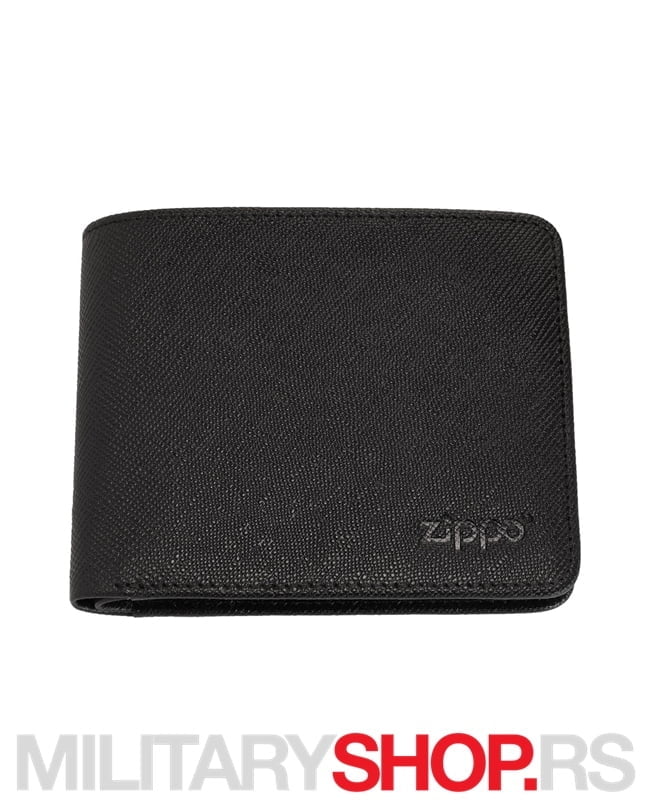 Zippo Kožni Crni Novčanik Saffiano Ziper