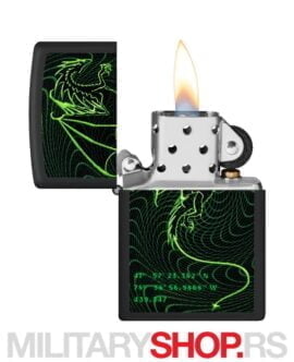 Zippo Upaljač Print Cyber Dragon - Slika 3