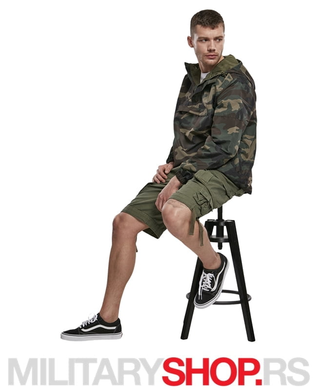 Bermude Pamučne Brandit Savage Shorts Oliv - Slika 3