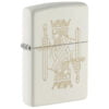 Beli Zippo upaljač King Queen